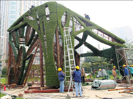 Flower power sees Tian'anmen blossom