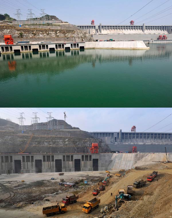 Turbine of Three Gorges starts water filling test