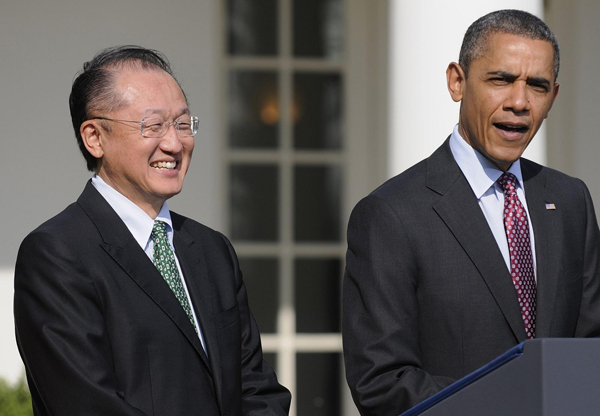 Obama picks Dartmouth Kim to head WB:official