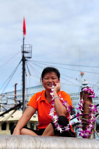 Fishing fleet returns to Sanya Port