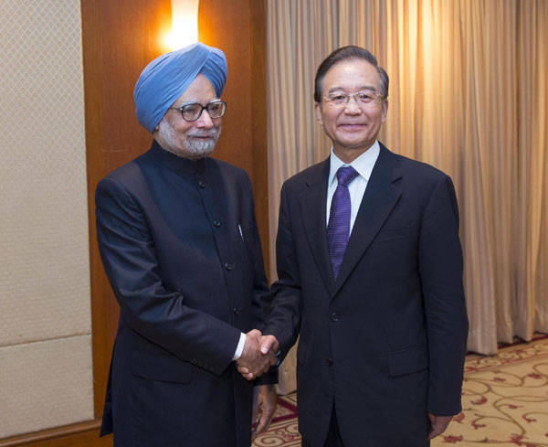 Chinese, Indian premiers pledge closer cooperation