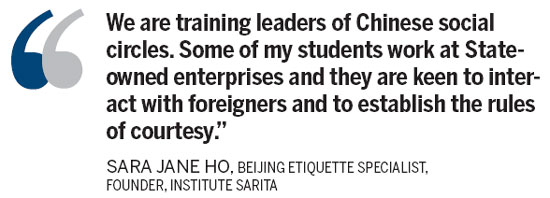 Learning etiquette in a global context