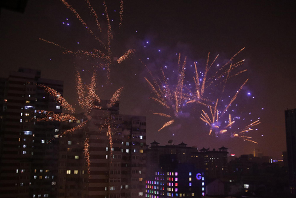 Fireworks mark start of Year of the Snake