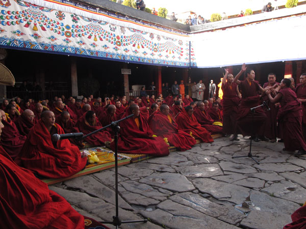Eight Tibetan monks named Geshelharampa