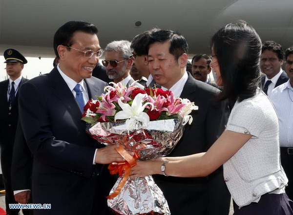 Chinese premier arrives in New Delhi for official visit