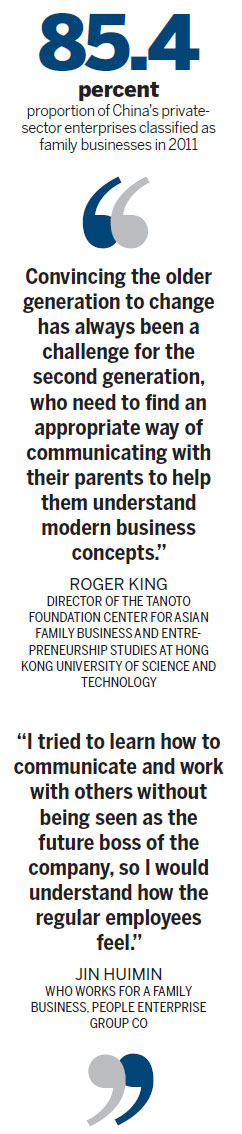 Passing down the business