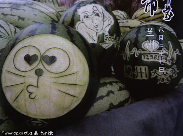 Watermelons of art by Shen. For the love of artistic watermelons
