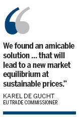 China and the European Union sealed a deal on Saturday to end their long-term trade dispute over Chinese solar panels that has threatened to escalate into a full-blown trade war involving European wines. EU solar trade dispute diffused