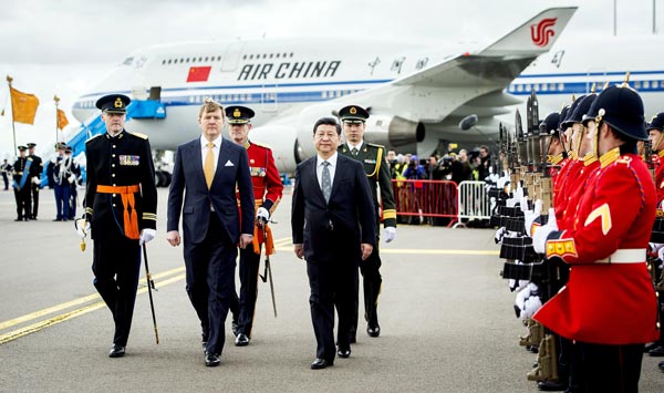 Celebration surrounds Xi's arrival