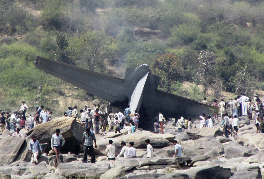 Indian air force cargo plane crashes, killing 5