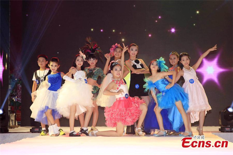 Children model contest held in Beijing