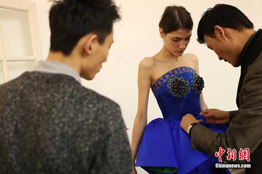 Photo story: Chinese haute couture designer in Paris