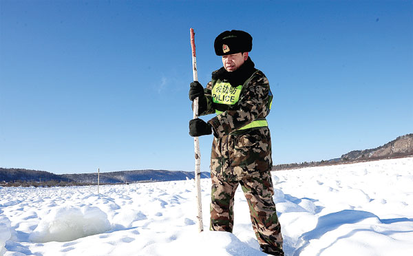 Officer keeps villagers safe in coldest part of country