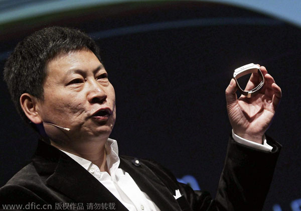 Huawei CEO presents new products at MWC2015