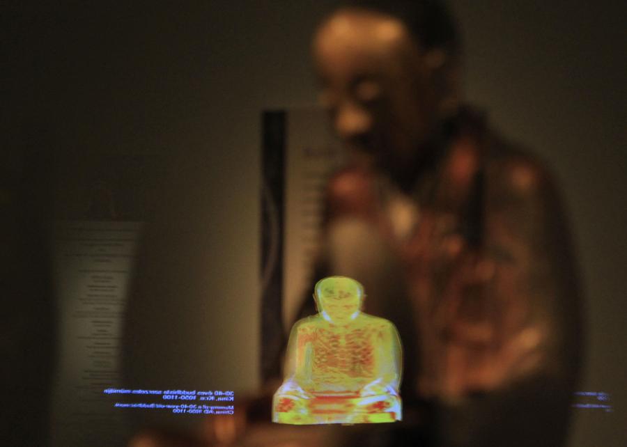 Buddha statue with mummified monk is museum draw