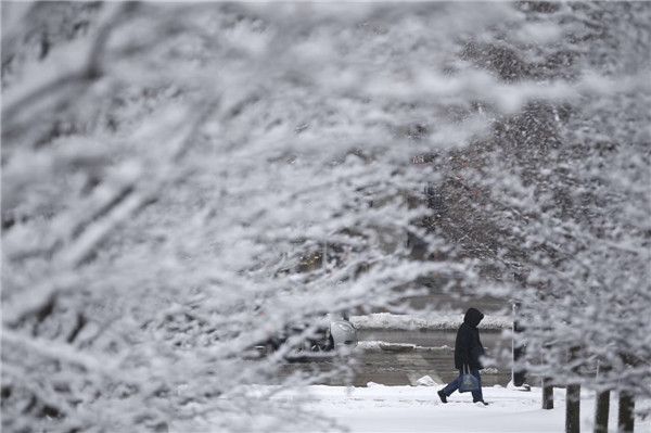 Snow blankets Chicago after spring storm