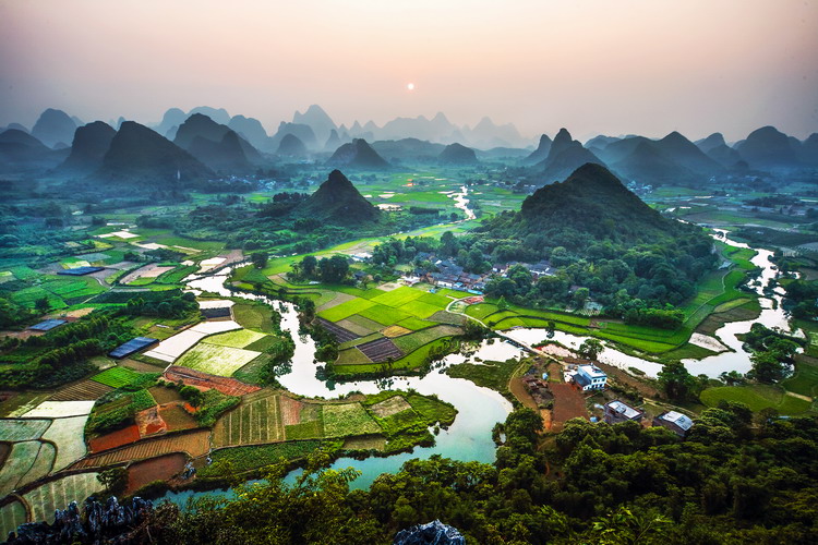 Yangshuo, a county of karst landforms