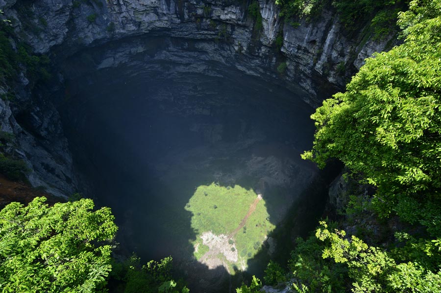 Sinkhole glimpse of magical nature