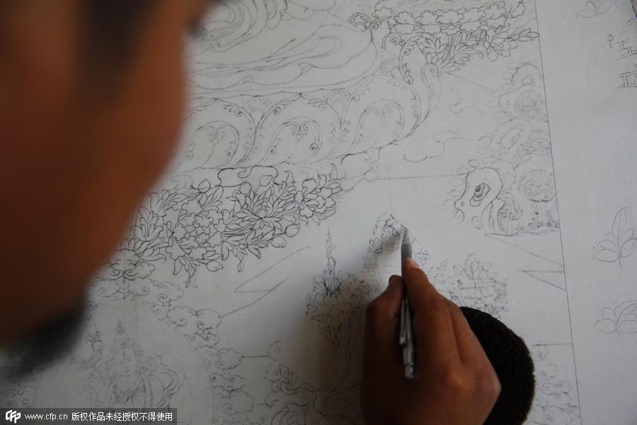 Thangka art booms in Regong