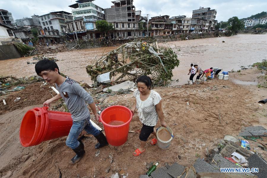 Six dead as rainstorms wreak havoc in China