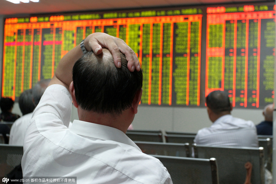 The look of despair in stock market