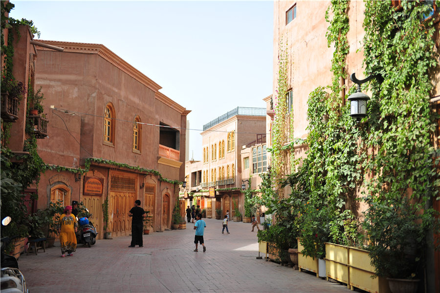 Kashgar old city in Xinjiang is well preserved