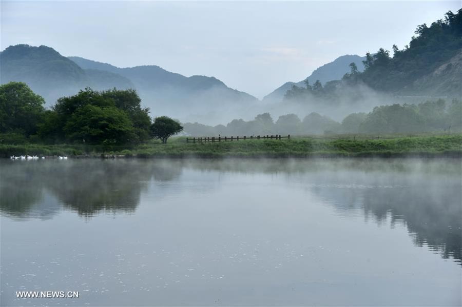 Scenery of Dajiu Lake in Shennongjia, Central China's Hubei