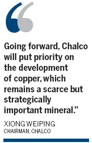 Chalco expanding hunt for resources