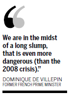 Governance to keep recession at bay: Villepin