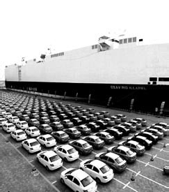 China-made Chevrolet sets sail for Chile