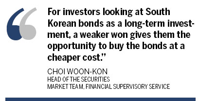 China expands holdings of South Korean bonds