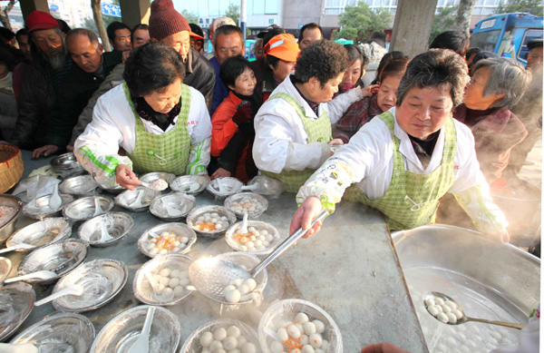 Serving soup on the solstice