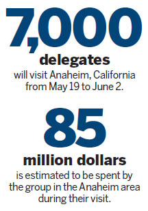 Largest Chinese group ever is visiting US