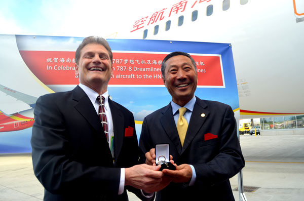 Hainan Airlines receives its seventh Boeing Dreamliner