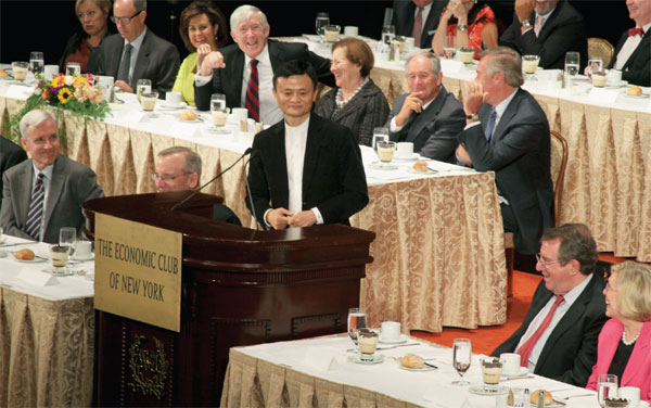 Ma speaks in New York