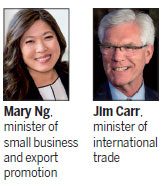 New ministers look to boost China-Canada trade