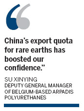 Rare earths export quota unchanged