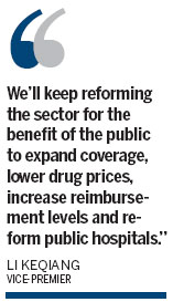 Li puts focus on medical reform