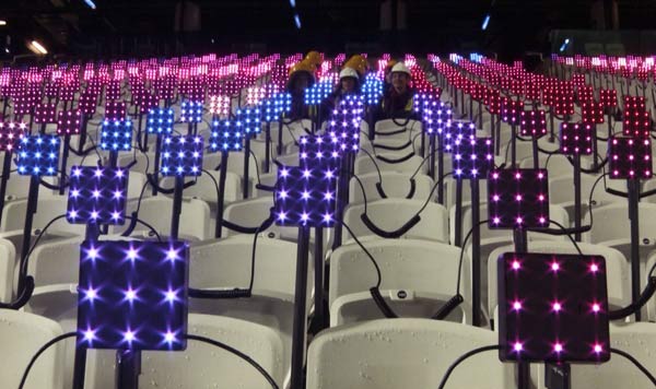 LEDs at London 2012 by Crystal CG International, which rose to fame during the 2008 Beijing Games. The company also provided animations for the opening ceremony in London. Provided to China Daily Games mean really big business for companies