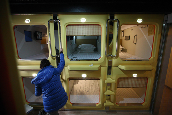 Qingdao home to China's largest capsule hotel