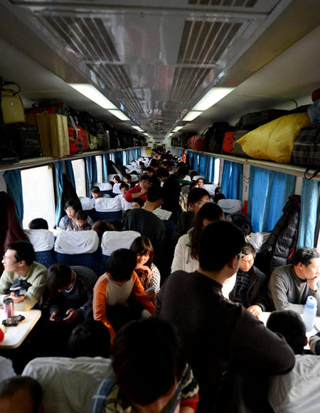 Standing room only as travel rush bites
