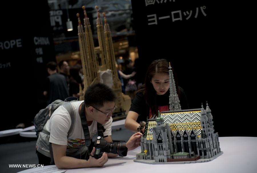 Preview of LEGO exhibition in Hong Kong