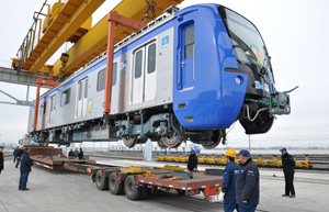 Chinese EMU train shipped to Brazil for World Cup service