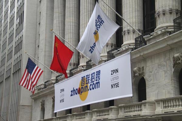 China's Zhaopin makes public debut on NYSE