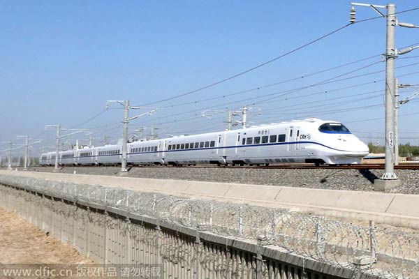High-speed rail brings changes to western China