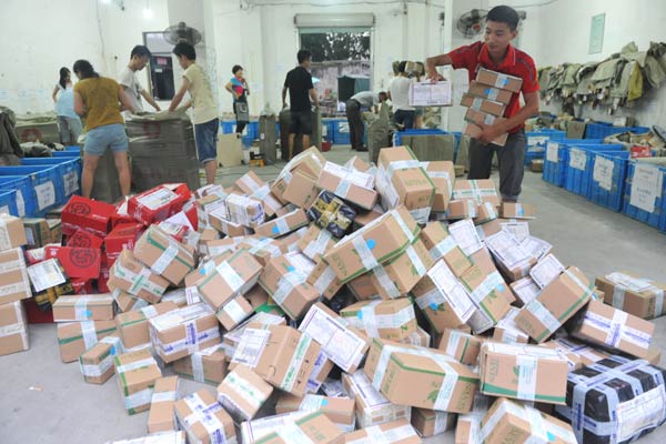 Express delivery services booming in China