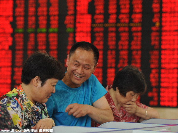 China stocks rise on factory surveys, optimism bull market not over