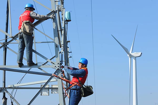China's grid-connected wind power capacity increases