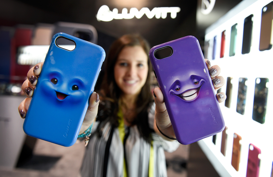 Colorful gadgets attract visitors at 2017 CES