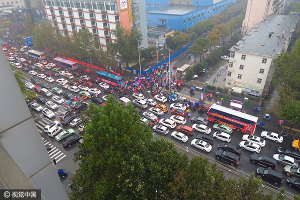 China's top 10 traffic-clogged cities so far this year